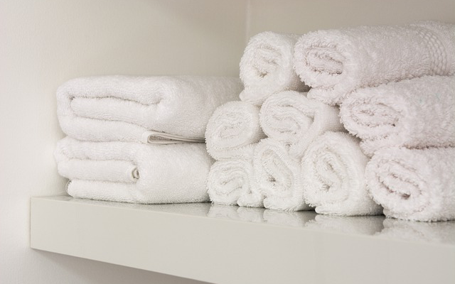 Photo of Towels on a Shelf