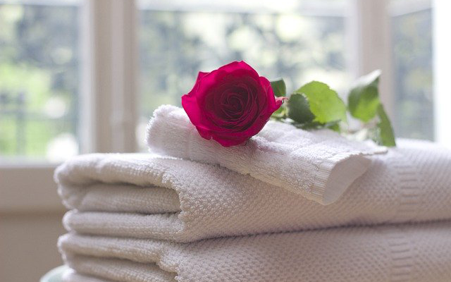 Photo of Towels and a Rose